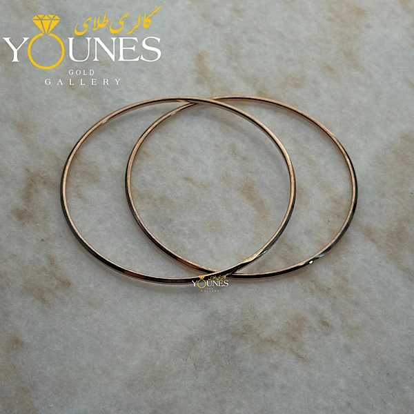 النگو آینه‌ای ریز طلا